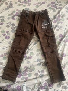 Kids Brown Cargo Pants