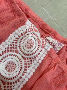 Coral Peasant Top 🤭🧞‍♀️💝