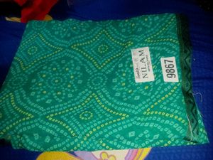 sea Green Bandhani Saree💭