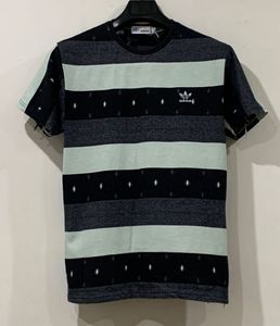 Adidas Wide Lines Pattern Men Tshirt