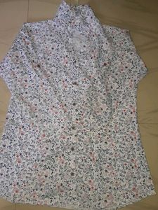 Floral Print Button-Down Shirt