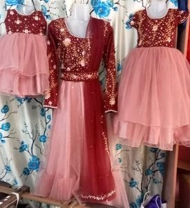 Mom and Daughter Combo Dress