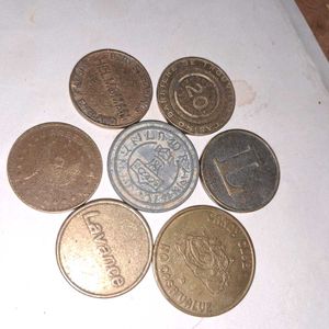 7 Rare Collectible Token Coins