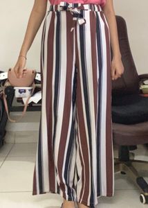 Shein Striped High Waist Pants