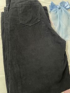 Black Corduroy Baggy Jeans ★