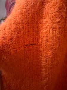 Orange Cropped Sweater