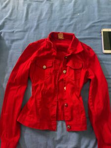 Red Denim Jacket