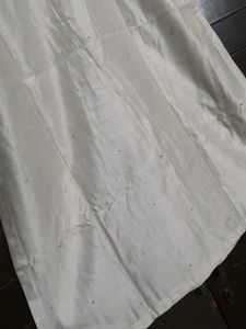 Fabindia Women Off-white Cotton Silk Kurta