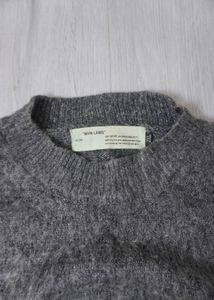 Off-White Grey Knit Sweater
