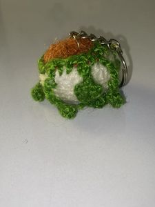 Crochet Melon Keychain