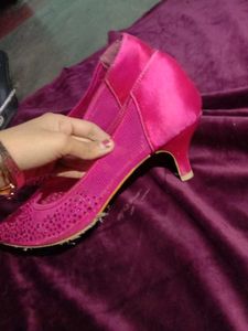 Pink Embellished Ballerinas