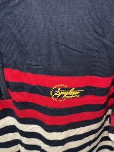 Striped Short Sleeve Polo Shirt