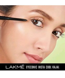 LAKME Eyeconic Insta Cool Kajal, Black (COMBO)