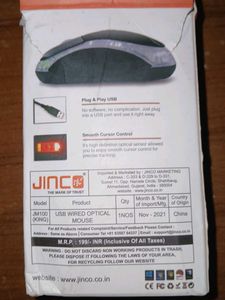 JINCO Black USB Mouse
