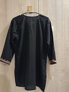 Black Kashmiri Kurti
