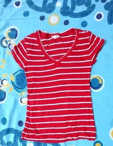 Striped Red Tee