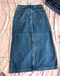 Denim Midi Skirt