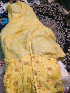 Stunning Yellow Strapless Gown