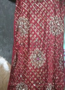 Red Embroidered Dress