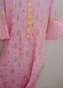 Pink Biba Kurta Pant Set.... 🌹❤