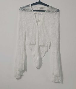 White lace bodysuit