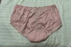 Pink Lace Trim Panties 32-36