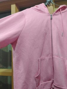 Pink Zip-Up Hoodie