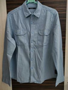 Zudio M sized double pocket Blue Shirt