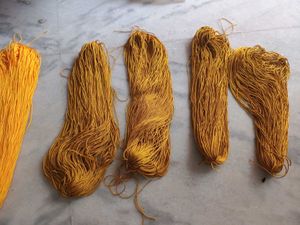 Set of 2 Colorful Silk Macrame Craft Bundle