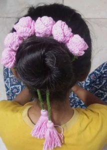 Crochet Flower Hair Accessory