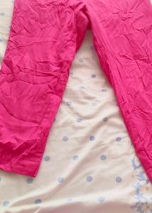 Pink Casual Pants
