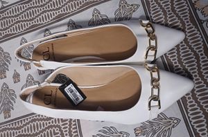 Carlton London Embellished Sling Back Kitten Heels