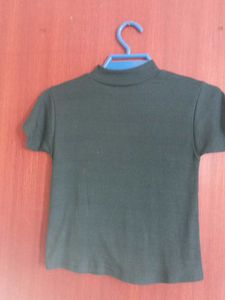 Cute Olive Green Top