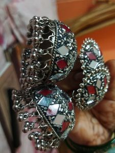 COLOURFUL MIRROR JHUMKA