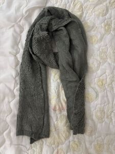 Gray Knitted Scarf