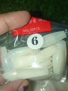 500pecs almond type full cover nail
