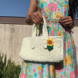 Crochet Sunflower Tote