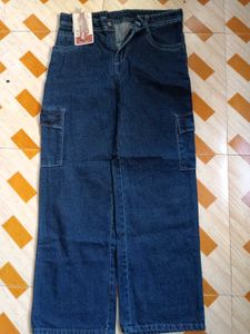 32 Size Blue Cargo Women