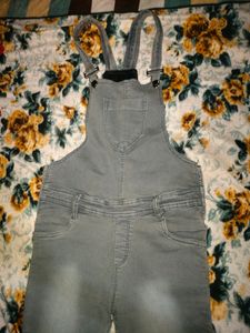 Grey Colour Dungaree