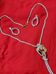 Long Chain With Matching Earings