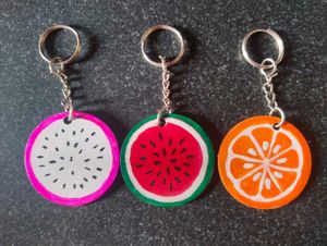 Funky Fruit Keychains