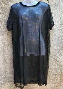 92. Black Mesh Dress