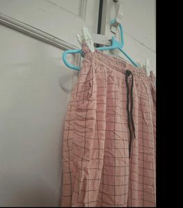 Pink Plaid Lounge Pants