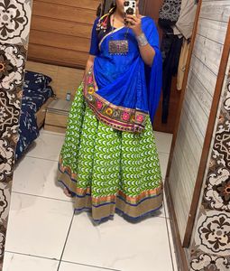 Green Lehenga Choli with Dupatta
