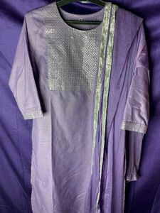 Elegant Purple Kurta Set