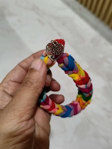 Multicoloured Handmade Rubber Bracelet