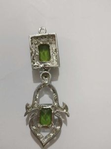 Green Stone Earrings
