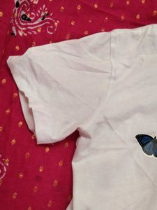 Butterfly Graphic Crop Top