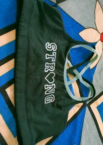 Strong Black Sports Bra