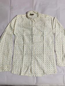 Patterned Button-Down Shirt